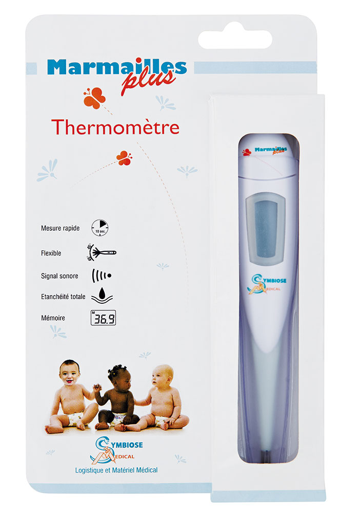 Thermomètre De Bain En Silicone - Fraise - Little marmaille